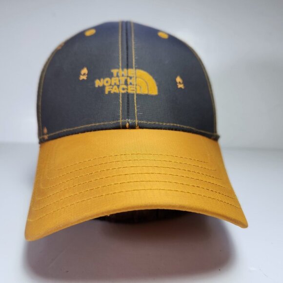 The North Face 66 Classic Tech Hat Unisex One Size Adjustable Grey and Yellow - Picture 3 of 8